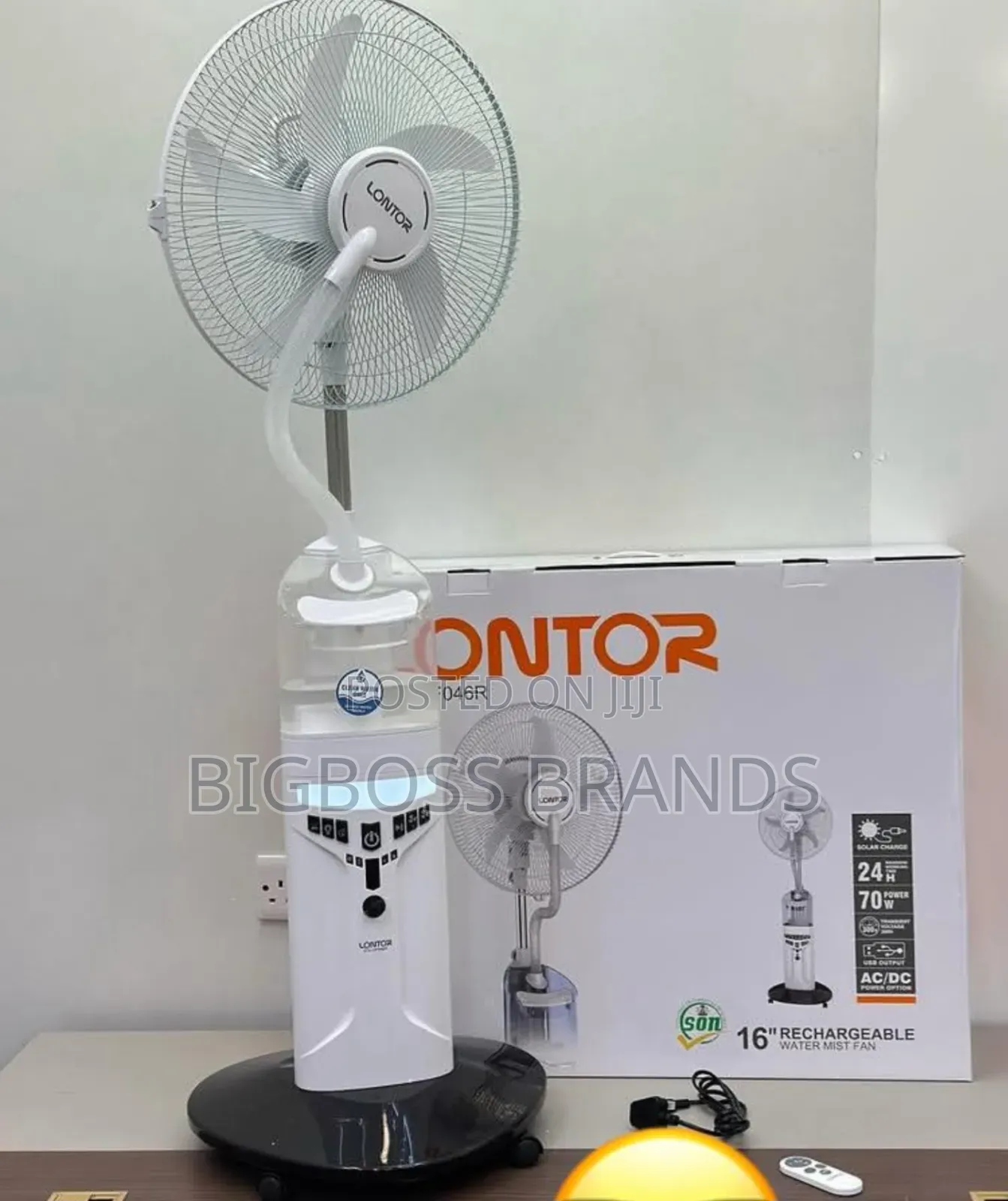 Lontor Rechargeable Water Mist Fan 16 Size