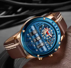 Men's Leather Belt Watches Beautifully Well Made