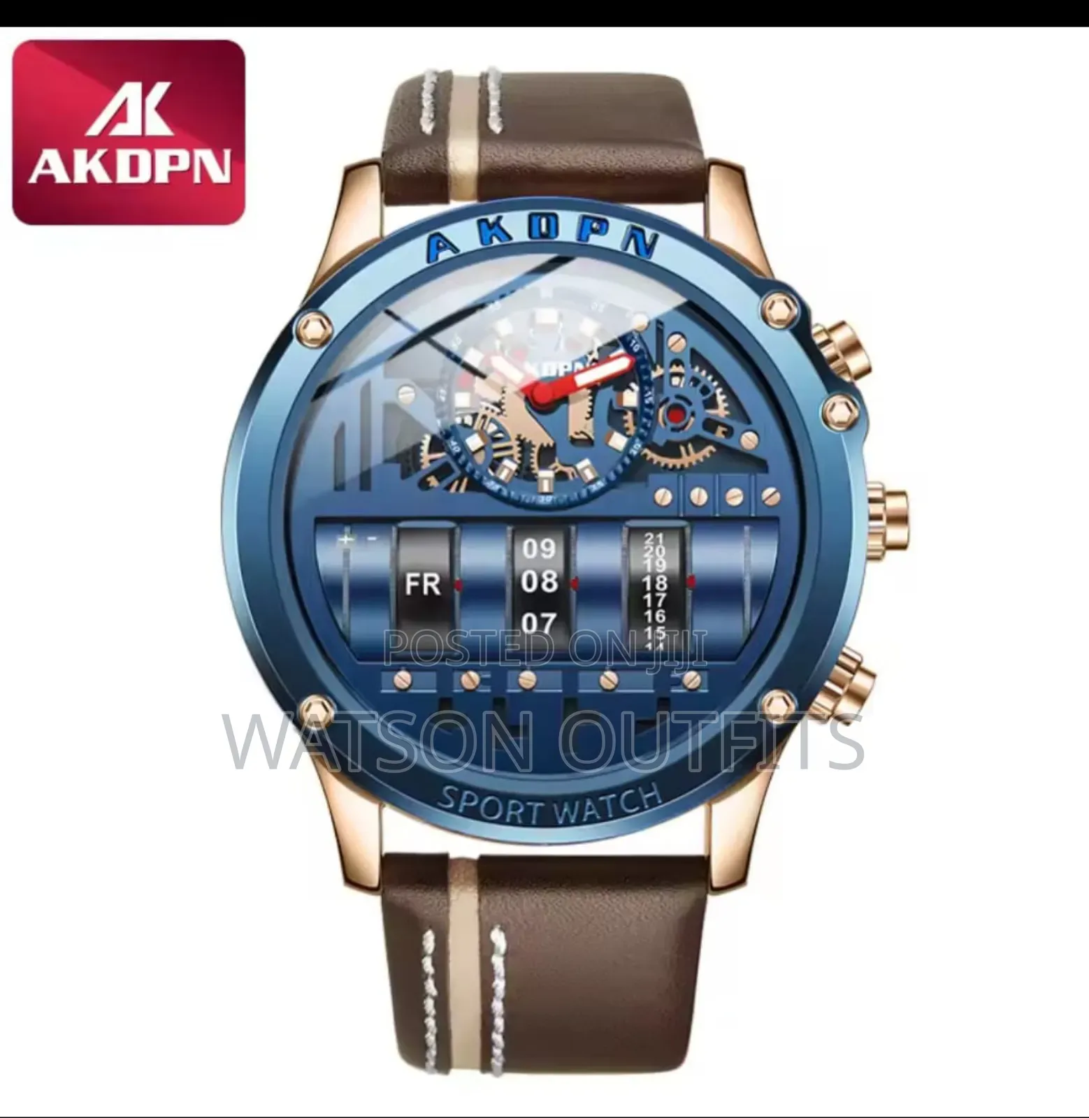 Men's Leather Belt Watches Beautifully Well Made