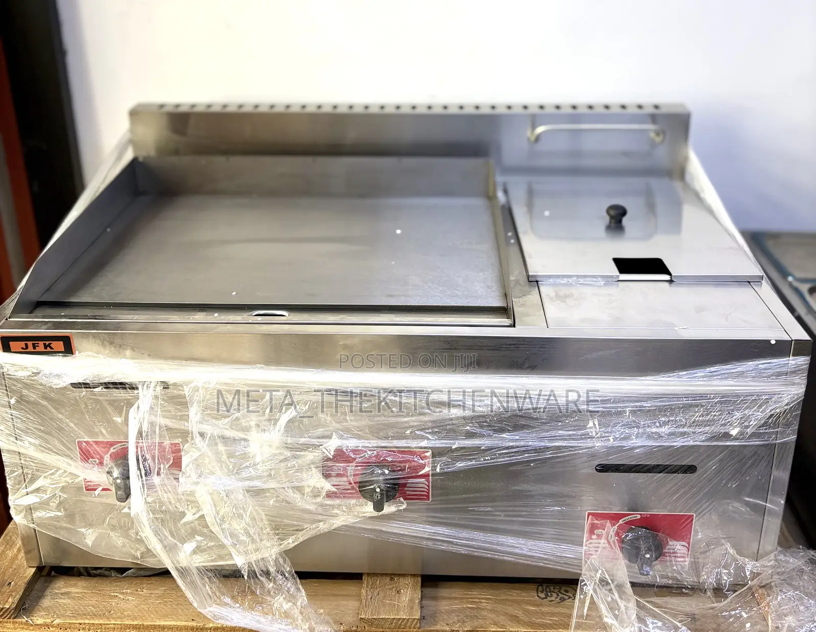Commercial Gas Griddle Chapati 4 Size With Electric Fryer 6l