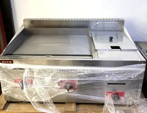 Commercial Gas Griddle Chapati 4 Size With Electric Fryer 6l