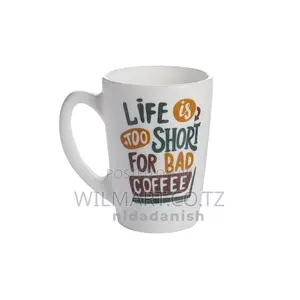 Luminarc Mug 6pcs New Morning Life Is Short 32cl P8838