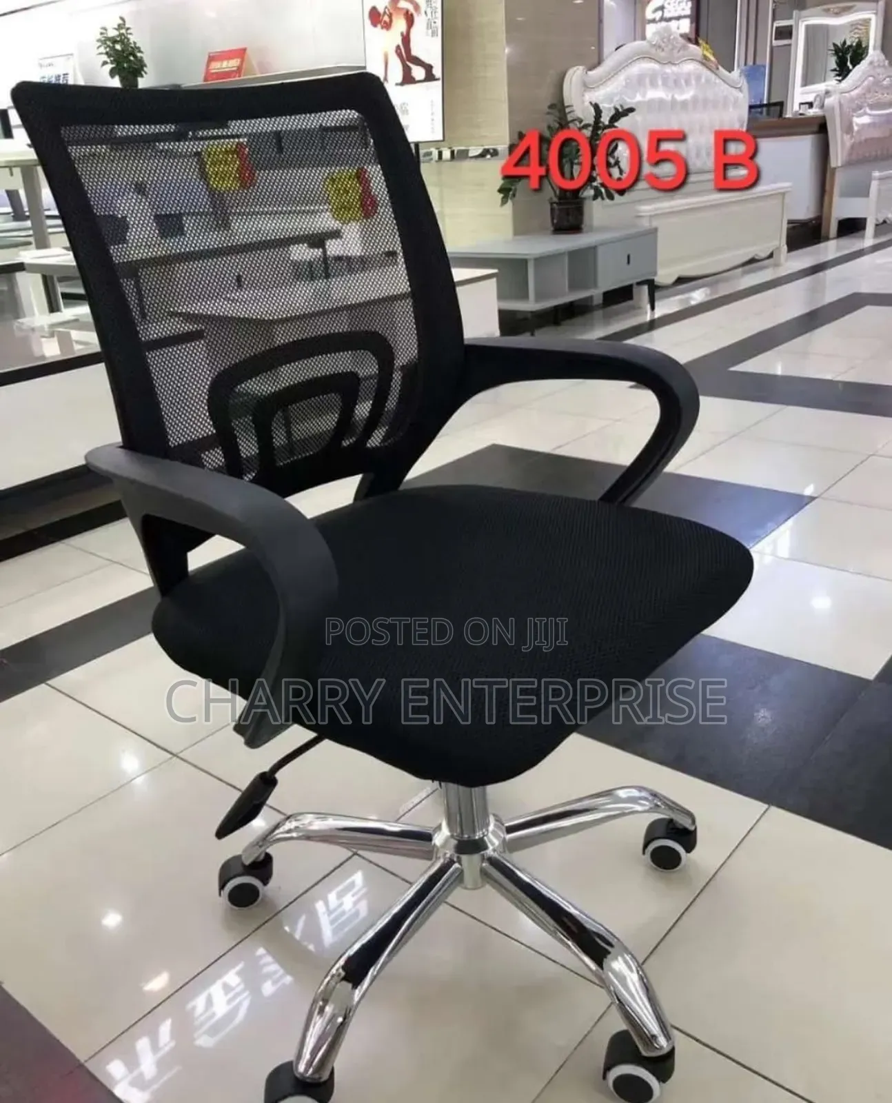 Cheap Comfortable Back Mesh Office Chair Wt Stable Base Kiti Cha Ofisi