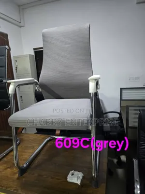 Grey Sled Base Office Visitor or Waiting Chair