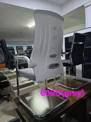 Grey Sled Base Office Visitor or Waiting Chair