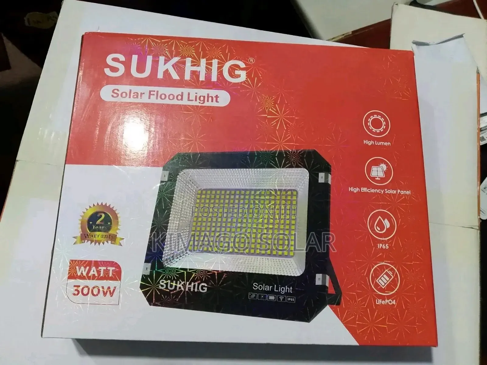Floodlight Solar Security Light 300w With Long Lasting Battery