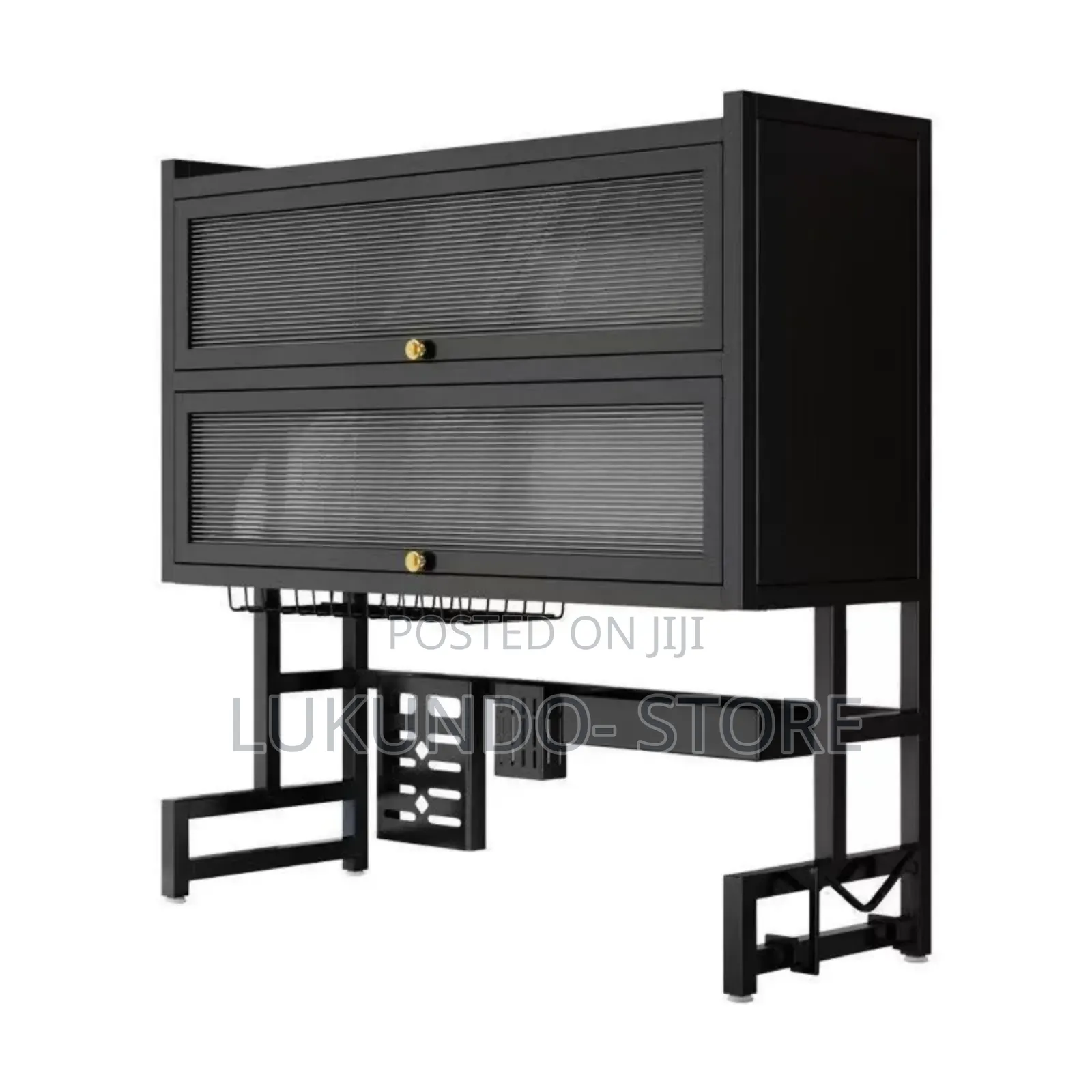 Modern Double-Layer Iron Kitchen Sink Rack