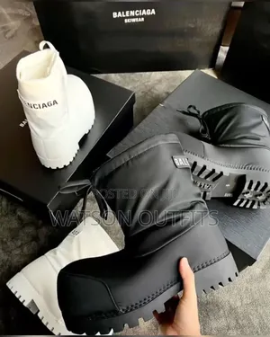 Men's Leather Boot Shoes Balenciaga Best Branded