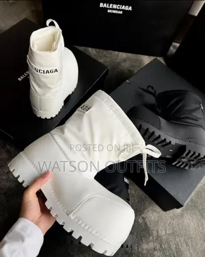 Men's Leather Boot Shoes Balenciaga Best Branded