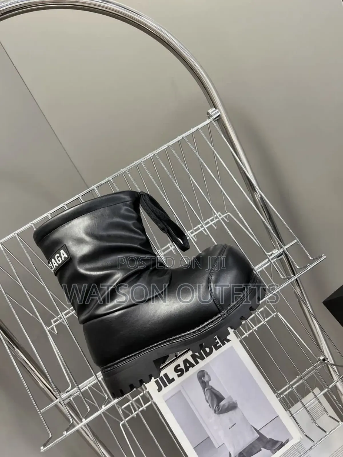Men's Leather Boot Shoes Balenciaga Best Branded