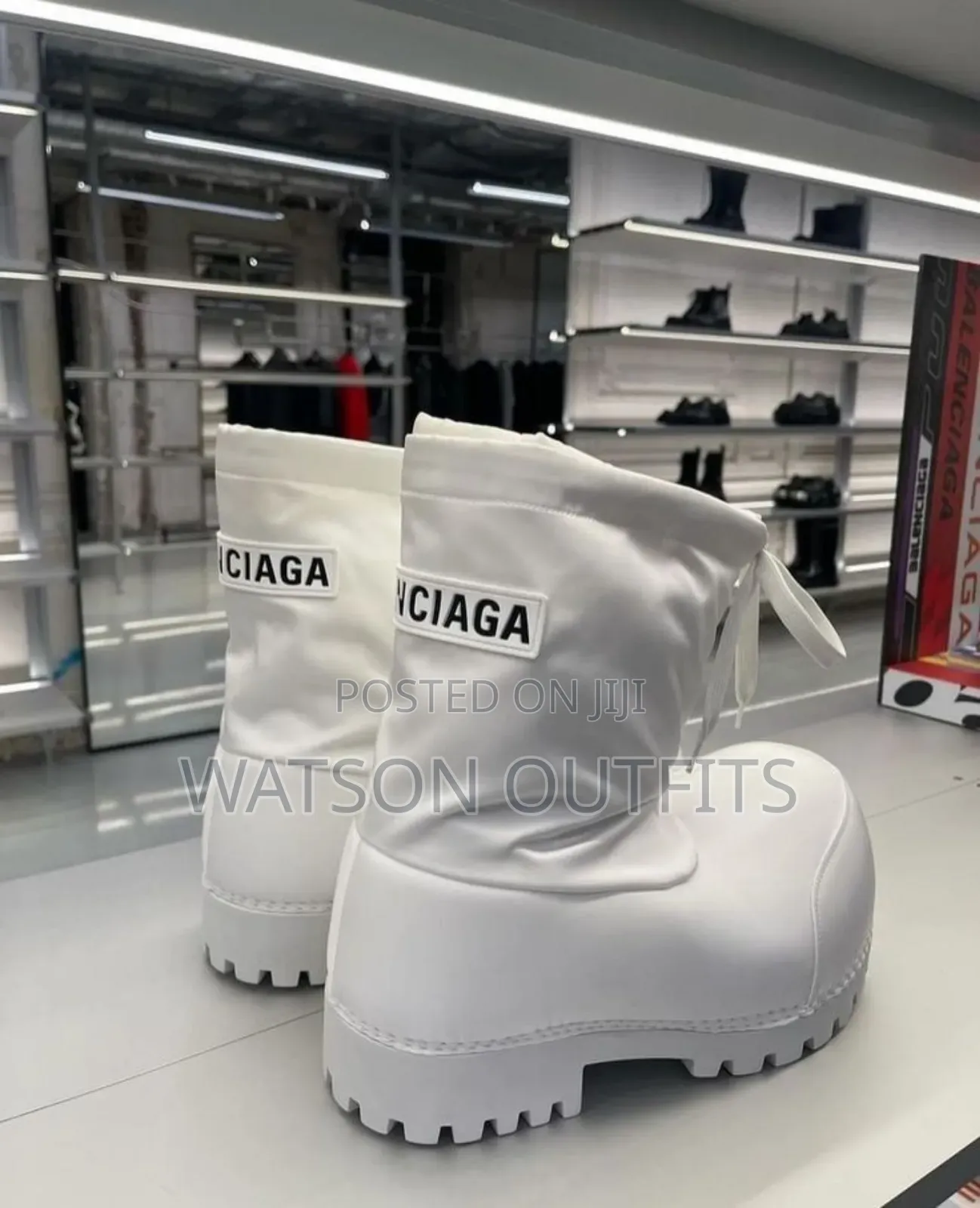 Men's Leather Boot Shoes Balenciaga Best Branded