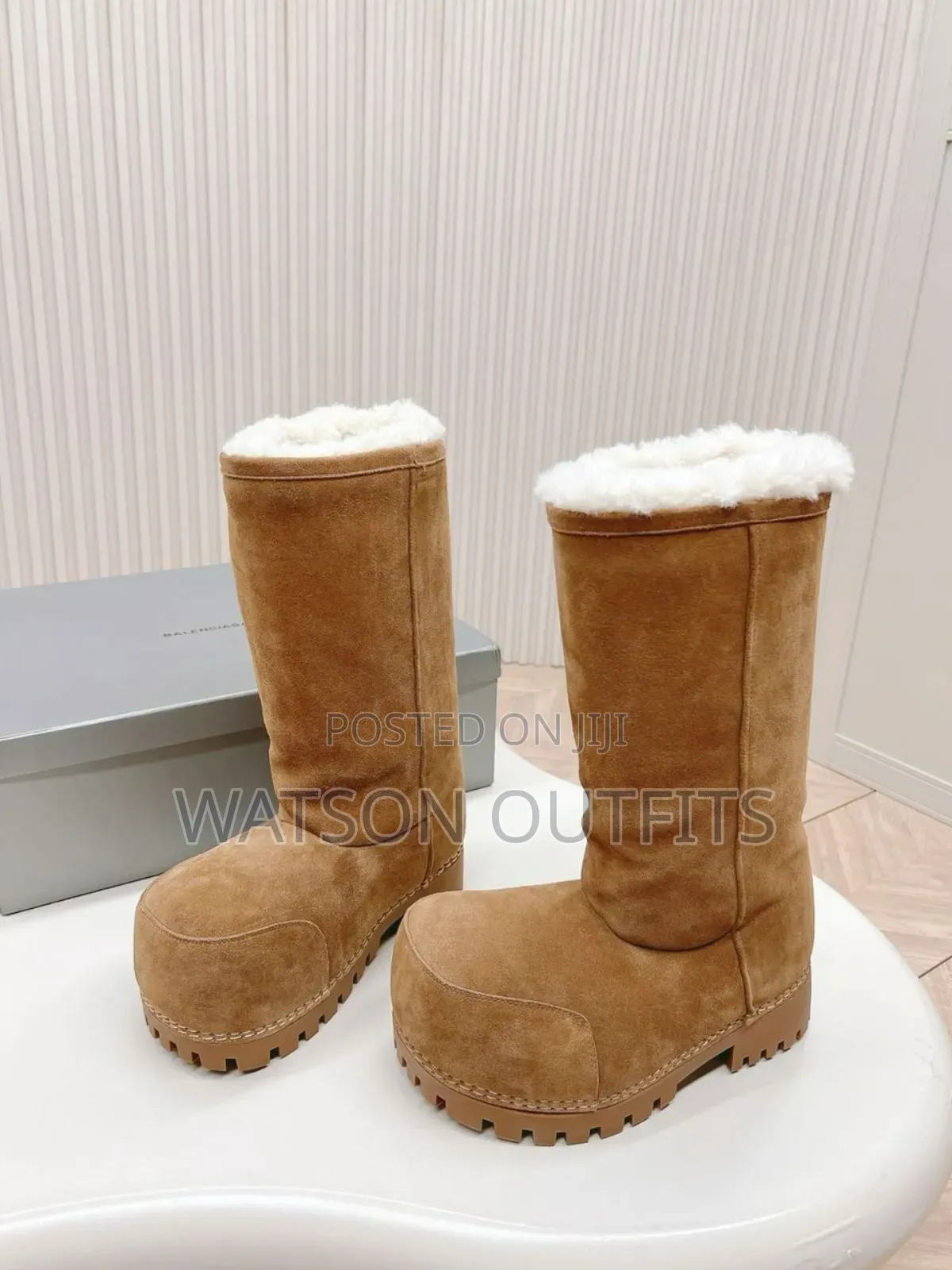 Men's Leather Boot Shoes Balenciaga Best Branded