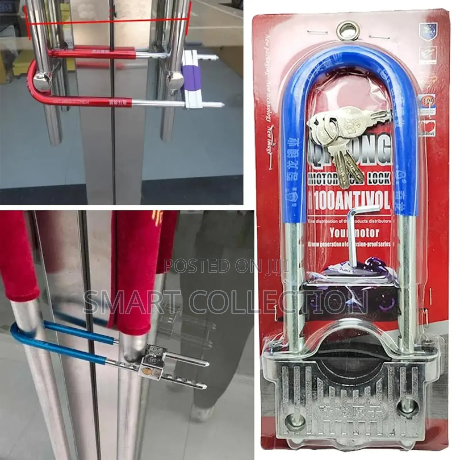 Anti Theft Steel Motorcycle/Scooter/Bicycle U Lock,Fork Lock