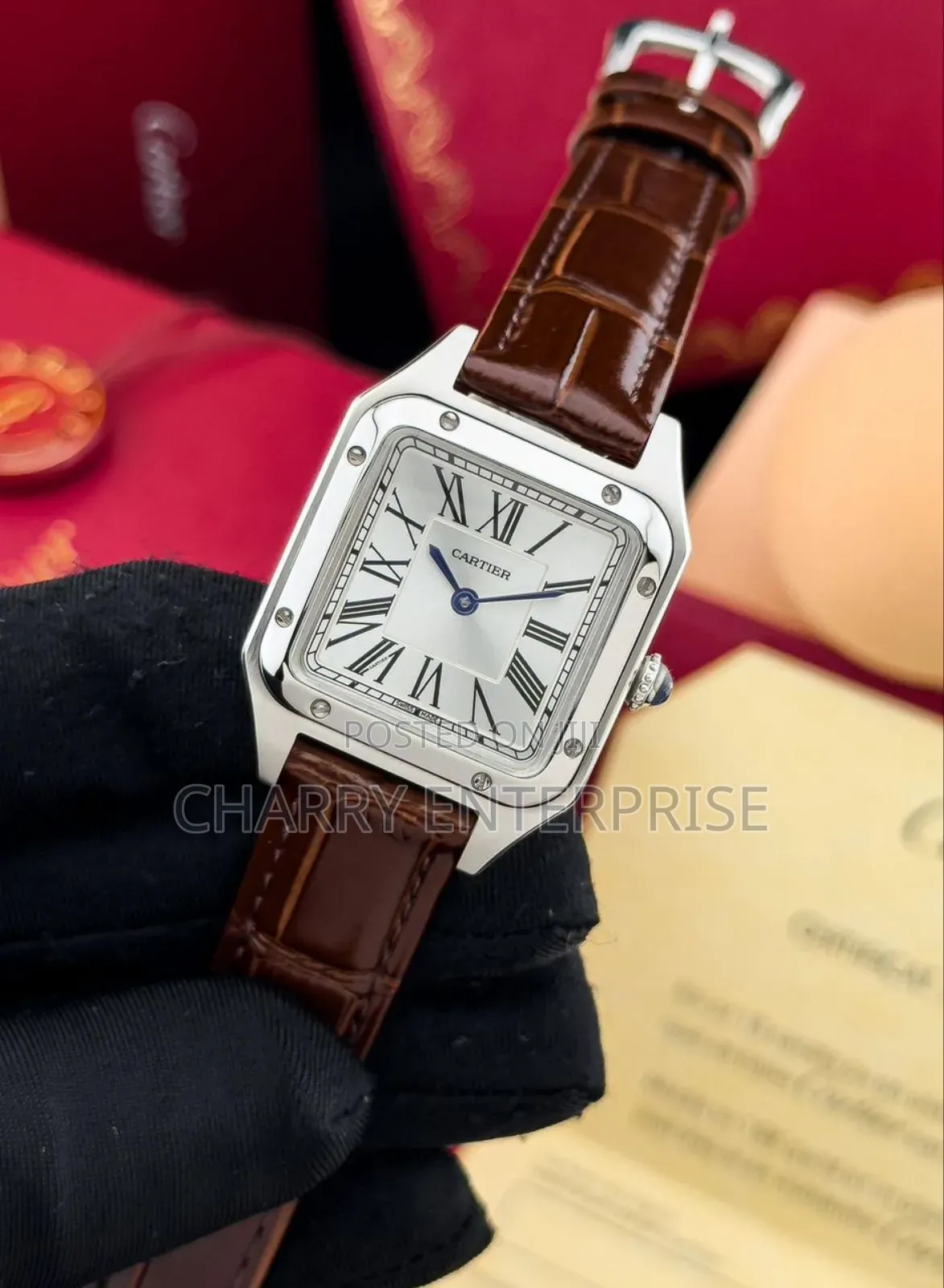 Original and Quallity Cartier Watches Leather Belt Water Resistance