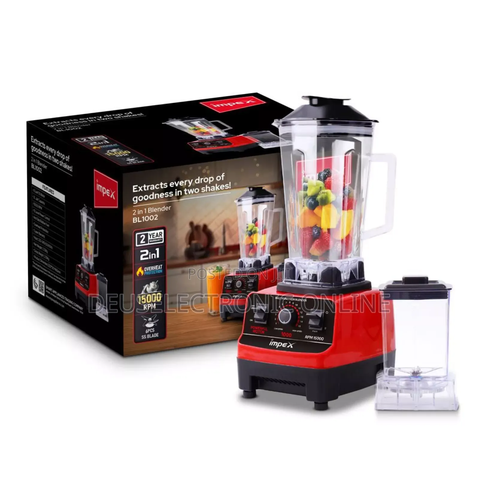 New Arrival *Impex Heavy Duty Blender *2 in 1