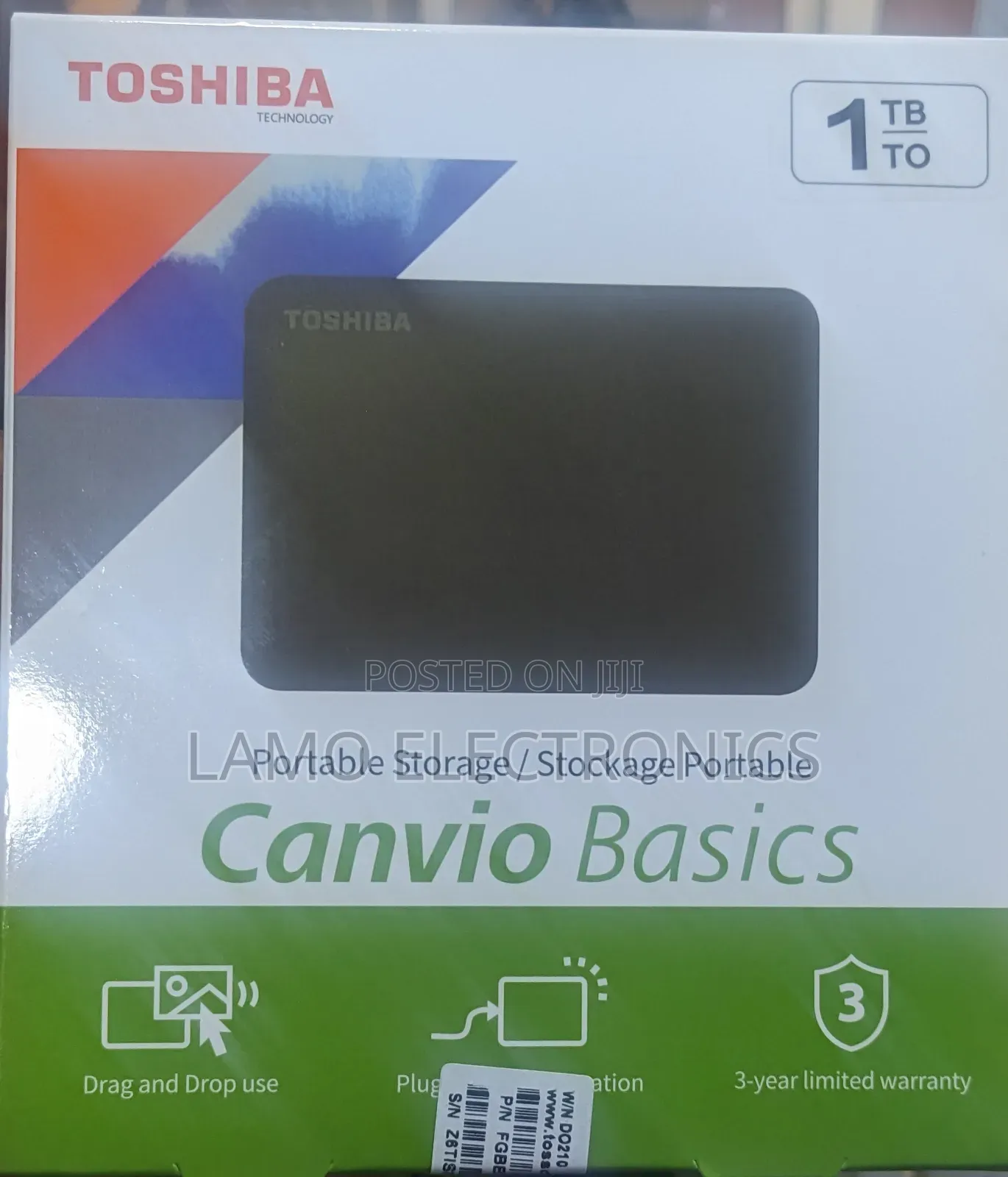 Toshiba Canvio Basics 1tb External Hard Drive