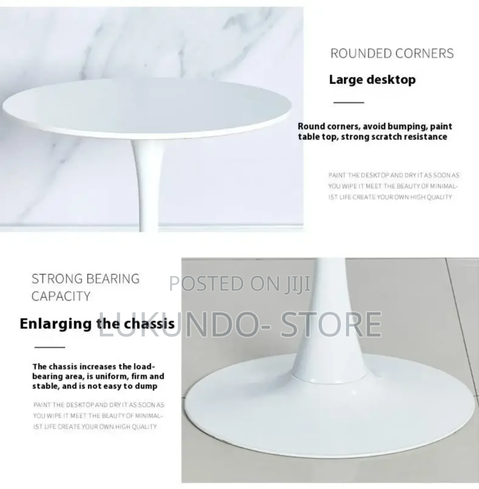 Mable Round Table Household Dining Table Small Unit Type Desk