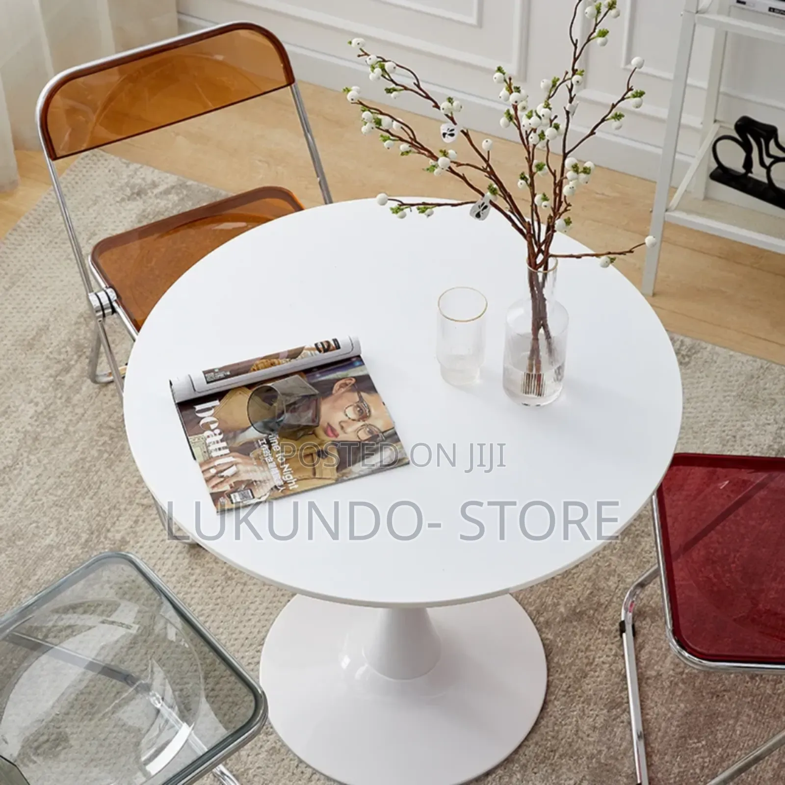 Mable Round Table Household Dining Table Small Unit Type Desk