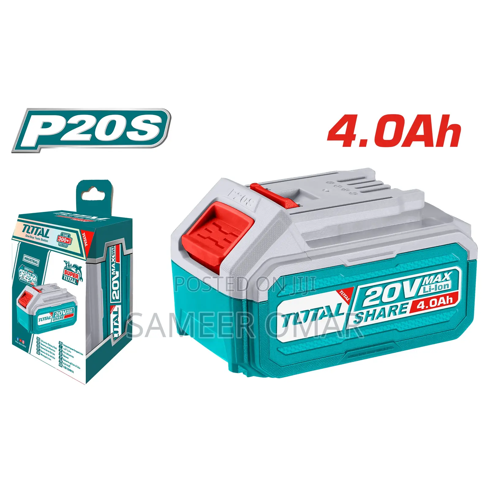 Total 20v 4.0ah Lithium-Ion Battery – P20s Series