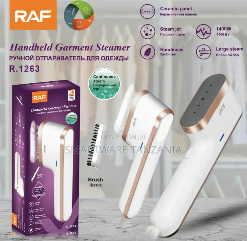 Raf R.1263 Handheld Garment Steamer 1400w Steam Iron White
