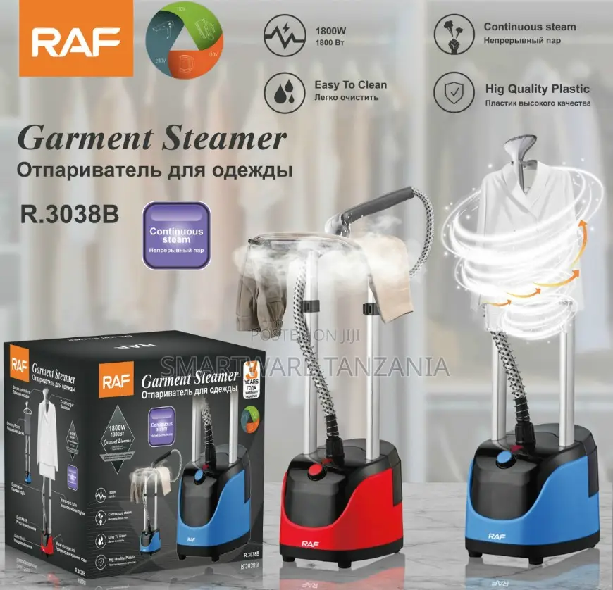 Raf 1800w Standing Garment Steamer R.3038b Continuous Steam
