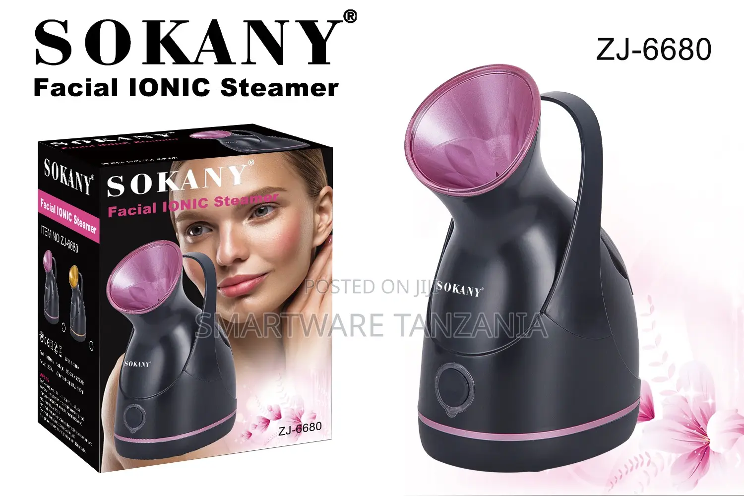 Sokany Zj-6680 Ionic Facial Steamer Spa Quality Skin Treatment