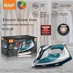 Raf R.1213b Electric Steam Iron 2600w Ceramic Auto Clean Teal