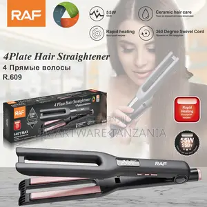 Raf R.609 4-Plate Hair Straightener 55w Ceramic Rapid Heating