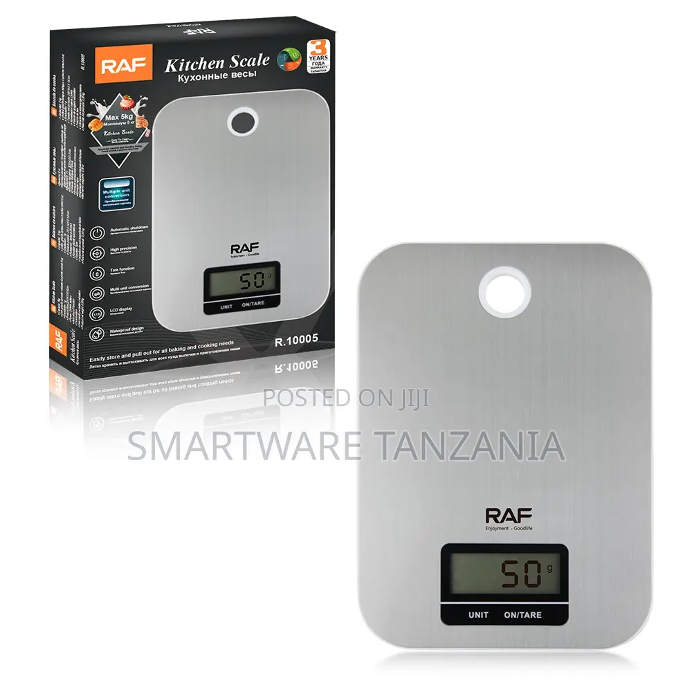 Raf Digital Kitchen Scale R.10005 5kg Capacity Tare Function