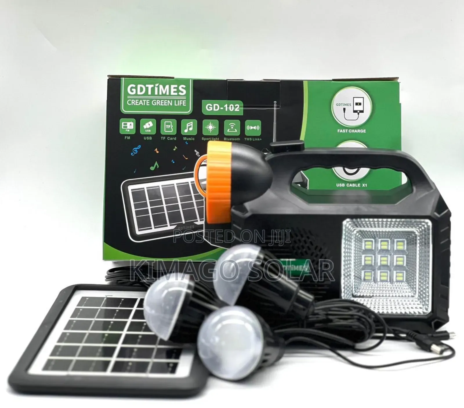 Mtambo Wa Solar Wa Nguvu Ndogo Matokeo Makubwa Taa 3 Kucharge Simu