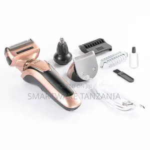Raf Men Grooming Kit R.11206 5w 3-in-1 Usb Rechargeable Rose Gold