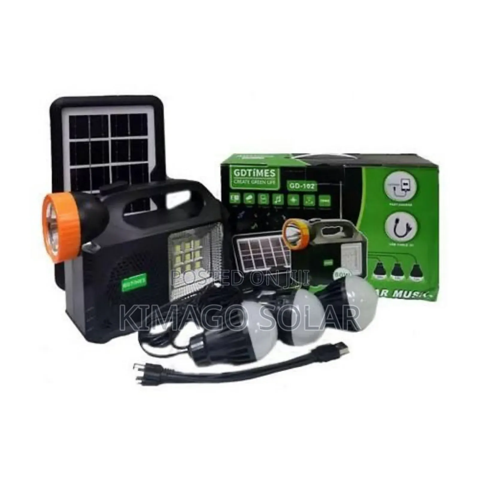 Solar Power Kit Fm, Bulb3, Charge 145,000