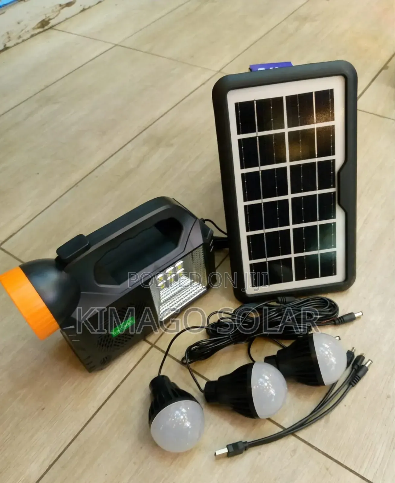 Solar Kit Ya Nyumba Yenye Balbu 3 Za Led