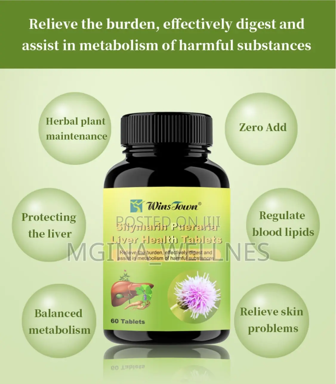 P4 Silymarin Pueraria Liver Detoxy Tablets