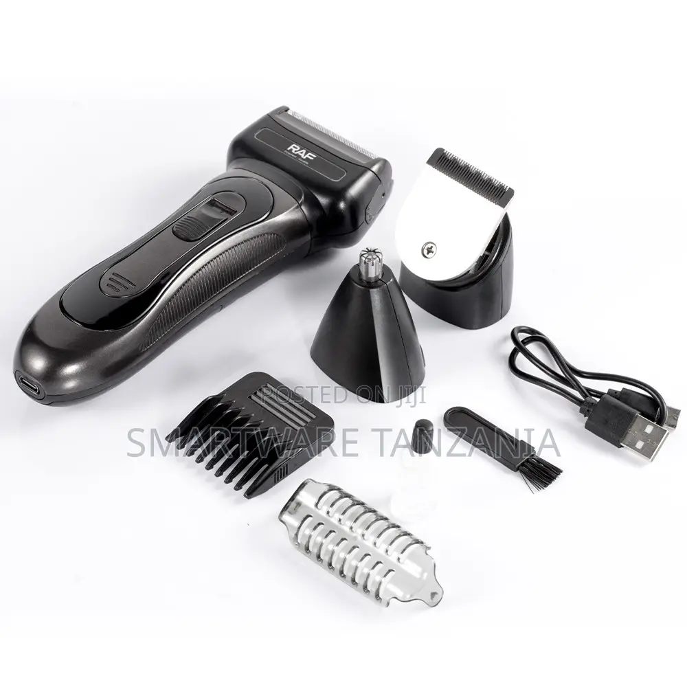 Raf R.4018 Grooming Kit 3w 3-in-1 Attachments Usb Gray Black