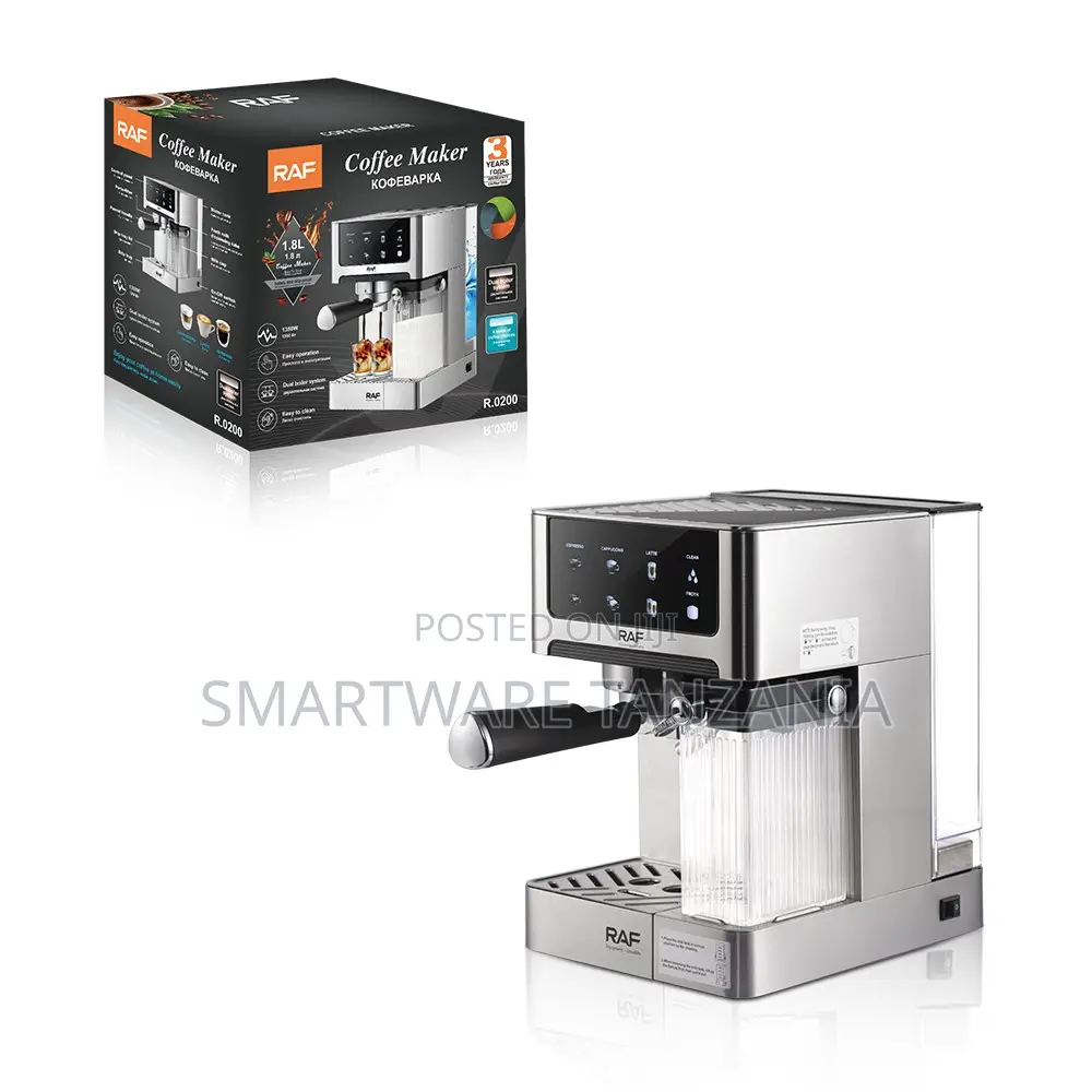 Raf Espresso Coffee Maker R.0200 1350w 8 Coffee Types 1.8l