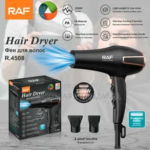 Raf R.4508 Hair Dryer 2200w Pa Material Low Noise Rose Gold Black