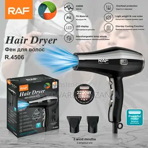 Raf R.4506 Hair Dryer 2200w Led Display Pa Material Gray Black