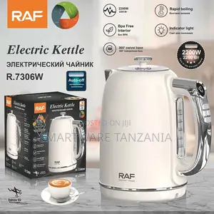 Raf R.7306w Electric Kettle 2200w 1.7l Bpa-Free 360 Swivel White