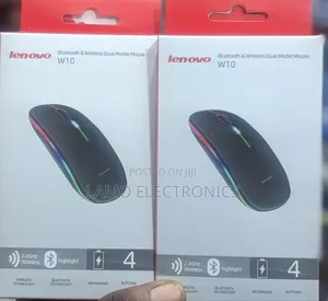 Lenovo W10 Wireless and Bluetooth Dual Model Mouse