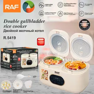 Raf Double Rice Cooker R.5419 2l 14 Function Multi Cooker 800w