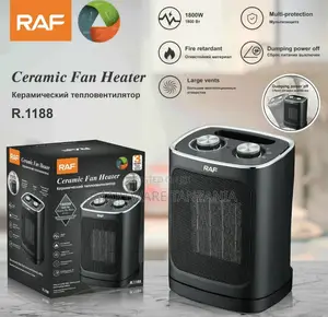 Raf Ceramic Heater R.1188 1800w Compact Desktop Dual Control Safe