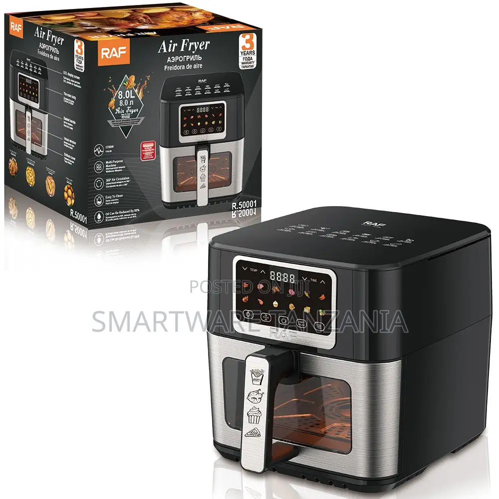 Raf 8l Digital Air Fryer R.50001 1700w Oil Free Multi Cooker