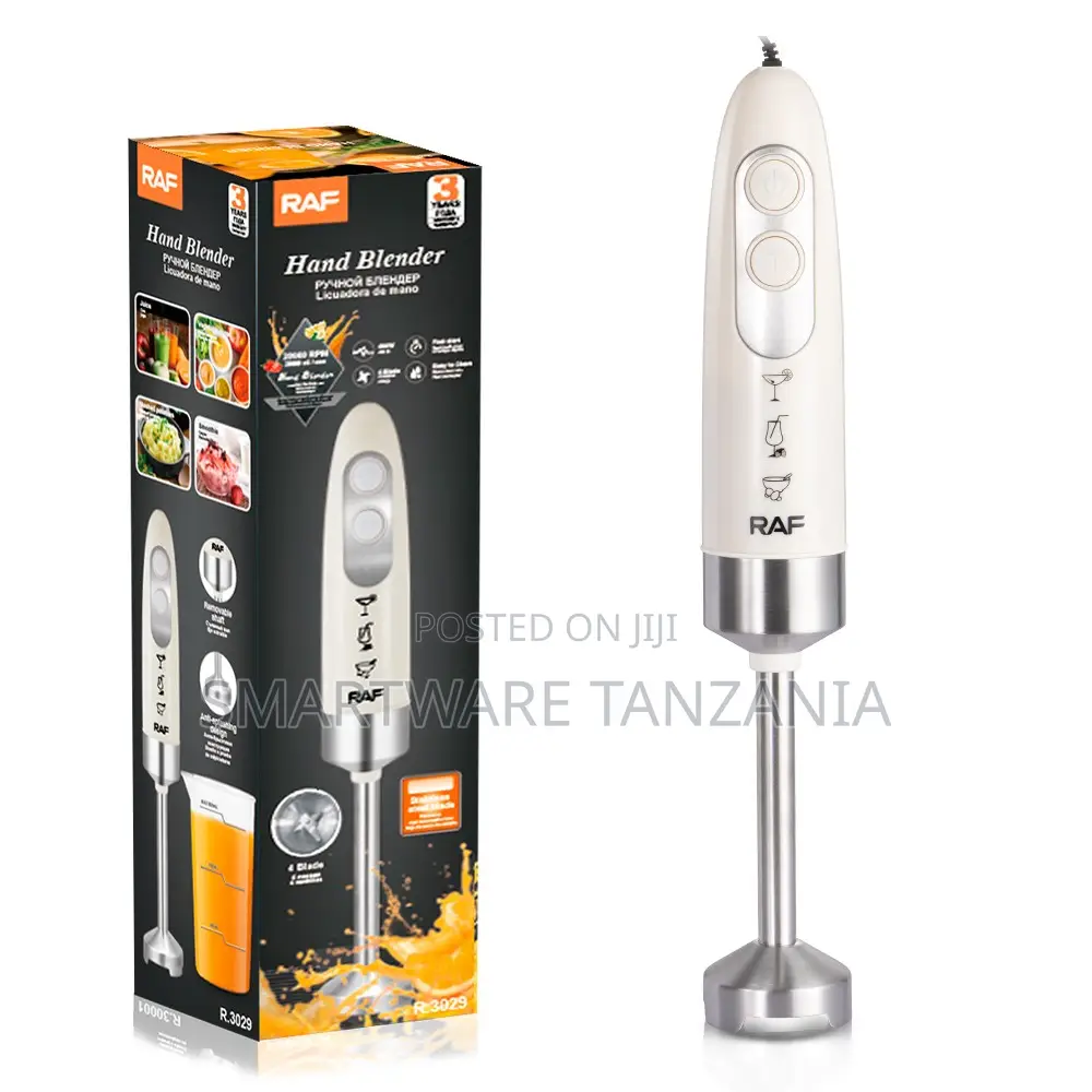 Raf 400w Immersion Blender R.3029 Stainless 28000 Rpm Handheld