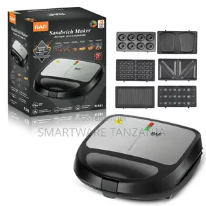 Raf Multi Sandwich Maker R.541 850w 6 Plate Sets Donut Waffle