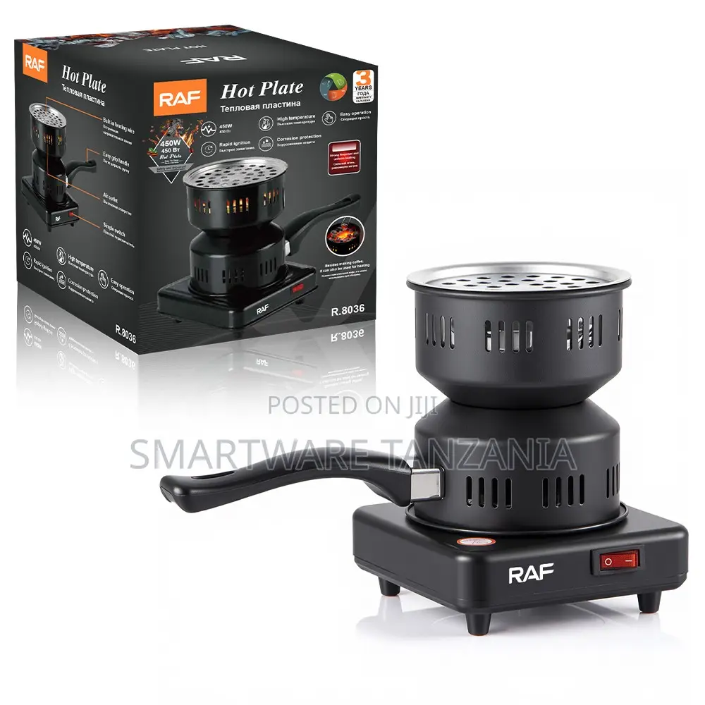 Raf Electric Hot Plate R.8036 450w Charcoal Burner Coffee Heater