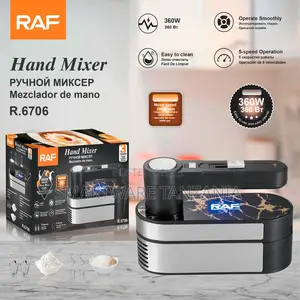 Raf Hand Mixer R.6706 360w 5 Speed 25000 RPM Stand Base Smooth