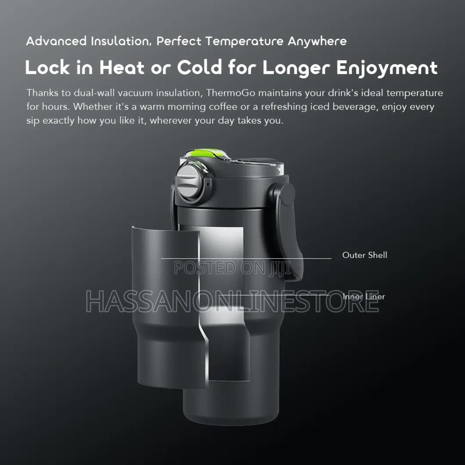 Oraimo Thermogo 750ml Stainless Steel Insulated Thermos