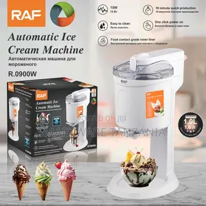 Raf Ice Cream Maker R.0900w 15w 1l White 10 Minute Automatic