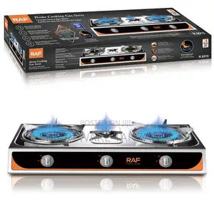 Raf Triple Burner Gas Cooktop Electronic Ignition Portable Stove